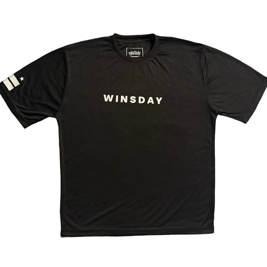 Never Off Balance Performance Tee Black
