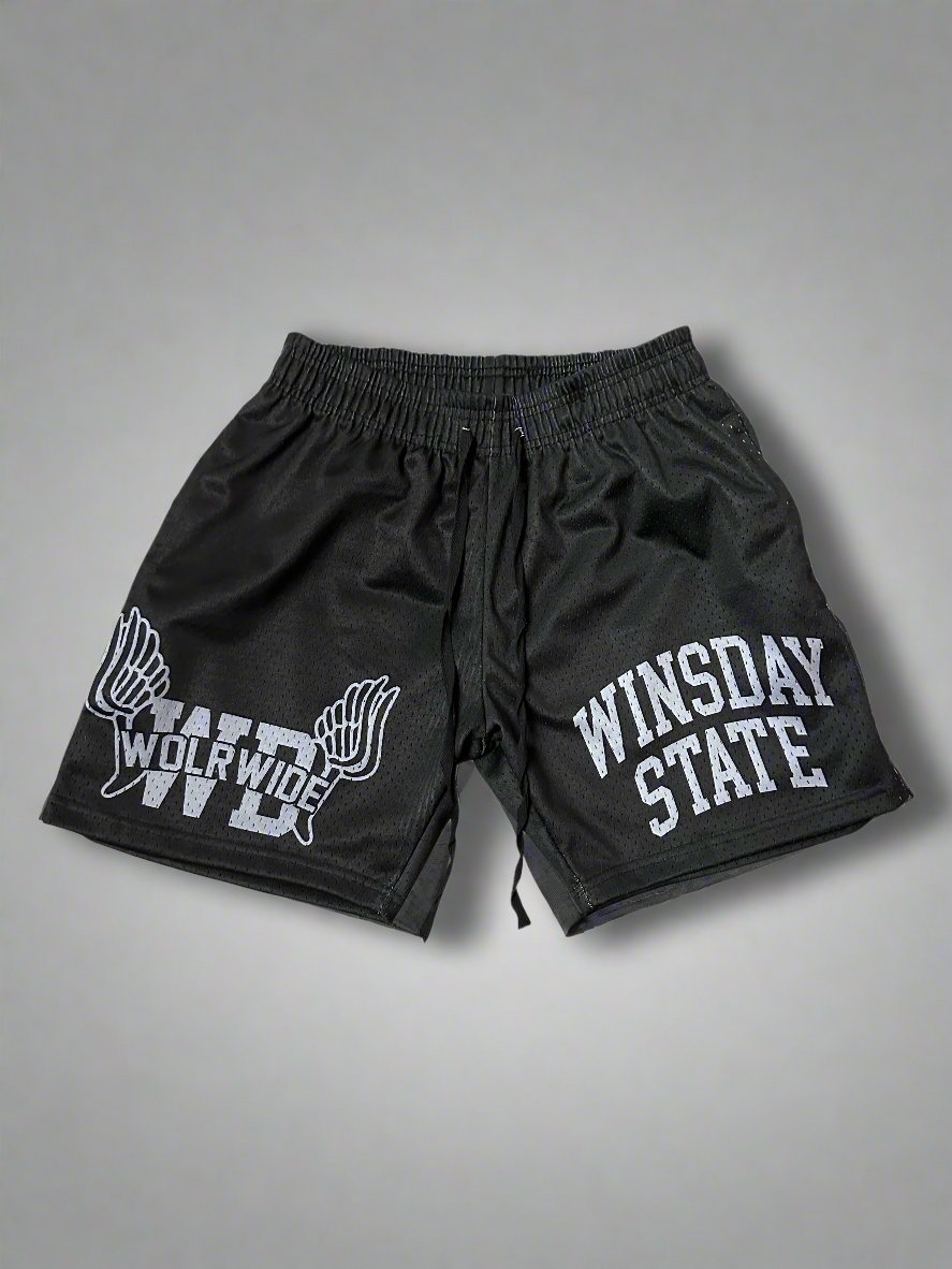 Winsday state shorts black