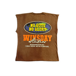 Load image into Gallery viewer, No Guts No Glory Sleeveless T-shirt  Brown
