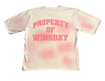 Load image into Gallery viewer, Property Of Winsday Puff Print T-shirt Pink
