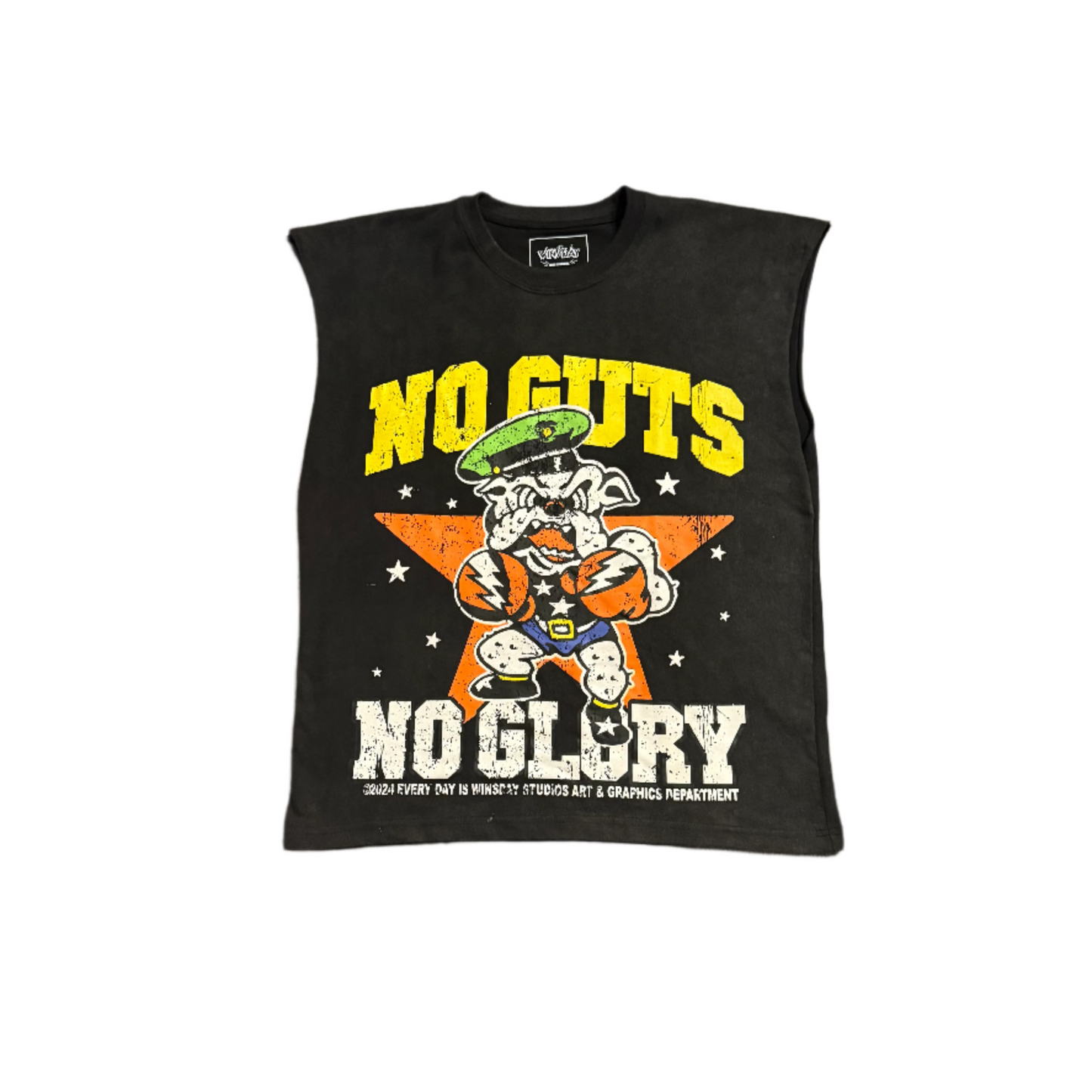 No Guts No Glory Sleeveless T-shirt Black