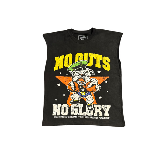 No Guts No Glory Sleeveless T-shirt Black