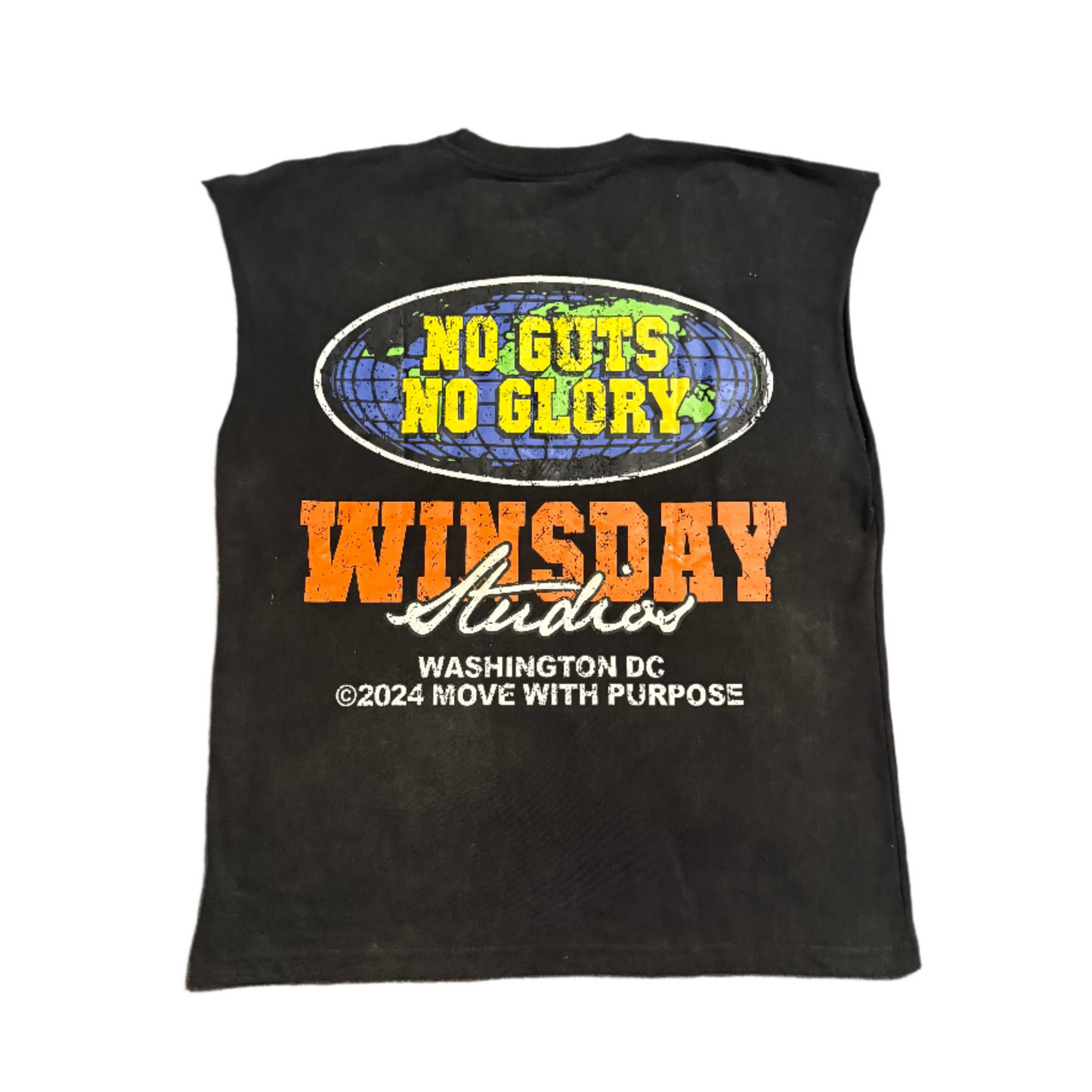 No Guts No Glory Sleeveless T-shirt Black