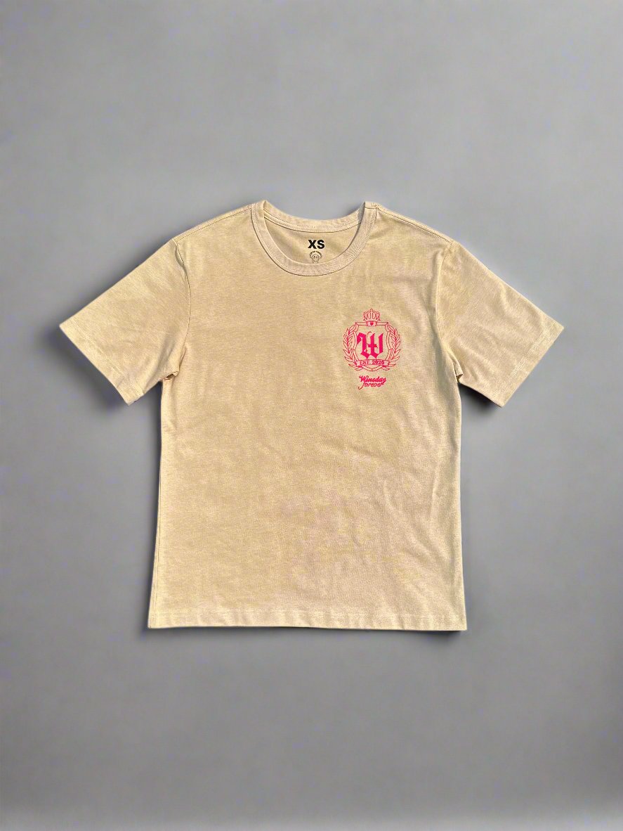 Winsday Forever Tee (Beige & Pink)