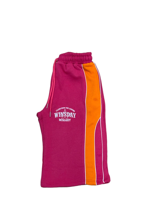 Winsday Mindset Long Shorts Hot Pink